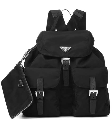 prada t back|Prada backpack.